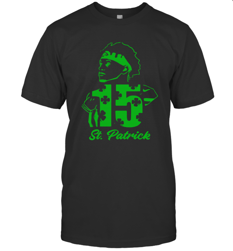 Happy St. Patrick's Day 15 Patrick Mahomes Kansas City Chiefs T-Shirt - kambletee