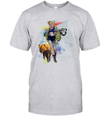 Harley Quinn Oakland Raiders Of Prey Men's T-Shirt - kambletee