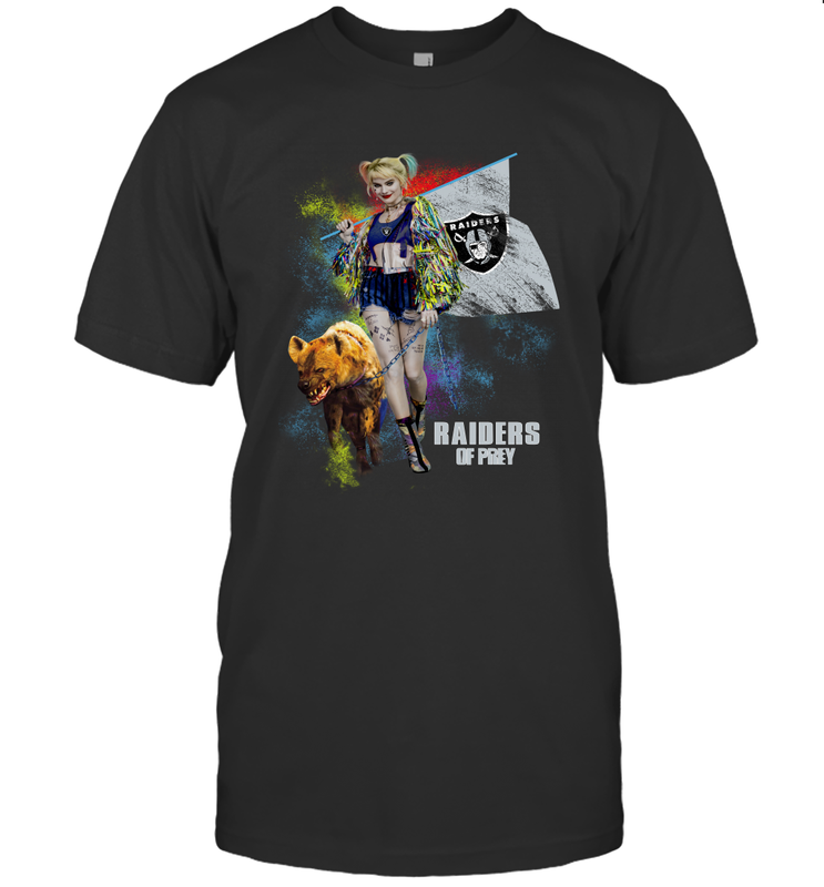 Harley Quinn Oakland Raiders Of Prey Men's T-Shirt - kambletee