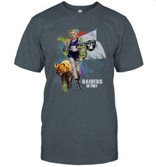 Harley Quinn Oakland Raiders Of Prey Men's T-Shirt - kambletee