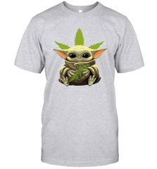 Baby Yoda hug weed Men's T-Shirt - kambletee