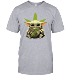 Baby Yoda hug weed Men's T-Shirt - kambletee