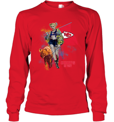 Harley Quinn Kansas City Chiefs Of Prey Long Sleeve T-Shirt - kambletee
