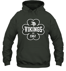 Patrick's Day Shamrock For Minnesota Vikings Fans Hoodie - kambletee
