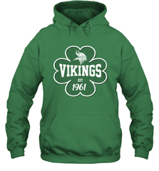 Patrick's Day Shamrock For Minnesota Vikings Fans Hoodie - kambletee