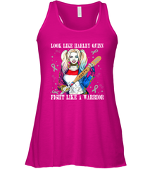 Harley Quinn Fight Like A Warrior Cervical Cancer Awareness Racerback Tank - kambletee