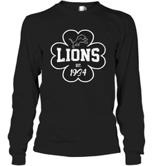 Patrick's Day Shamrock For Detroit Lions Fans Long Sleeve T-Shirt - kambletee