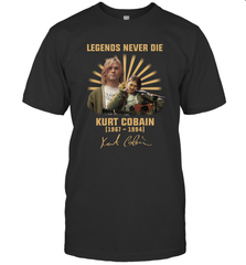 Legends never die Kurt Cobain 1967 1994 signature Men's T-Shirt - kambletee
