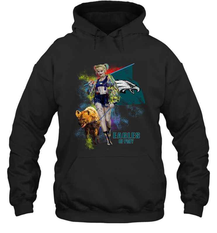 Harley Quinn Philadelphia Eagles Of Prey Hoodie - kambletee