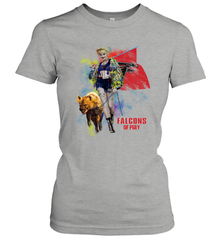Harley Quinn Atlanta Falcons Of Prey Women's T-Shirt - kambletee