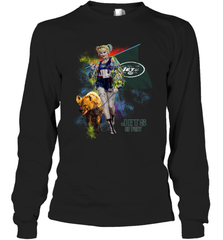 Harley Quinn New York Jets Of Prey Long Sleeve T-Shirt - kambletee