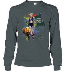 Harley Quinn New York Jets Of Prey Long Sleeve T-Shirt - kambletee