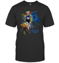 Harley Quinn Indianapolis Colts Of Prey Men's T-Shirt - kambletee