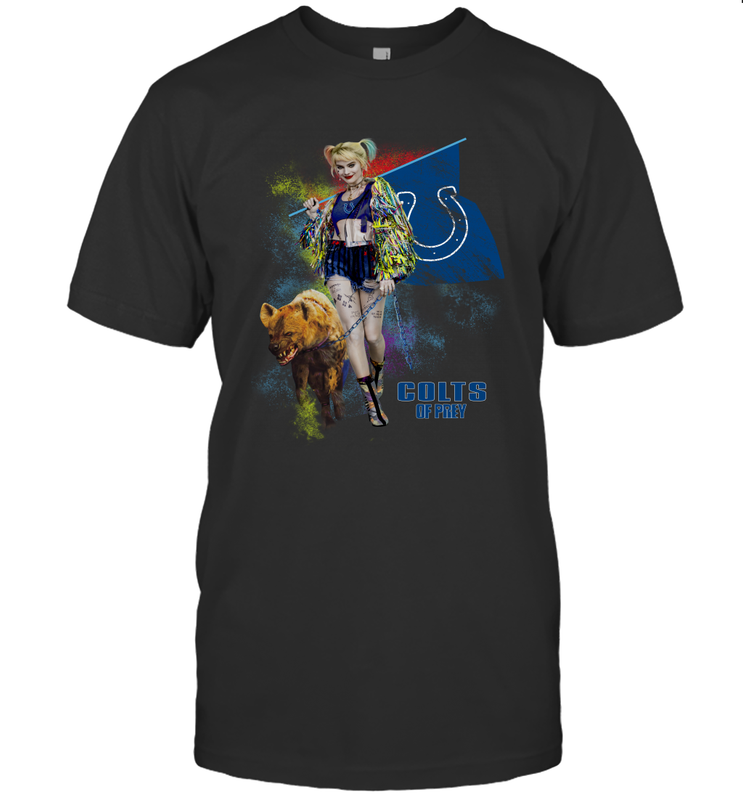 Harley Quinn Indianapolis Colts Of Prey Men's T-Shirt - kambletee