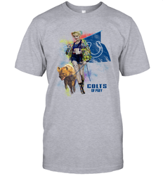 Harley Quinn Indianapolis Colts Of Prey Men's T-Shirt - kambletee