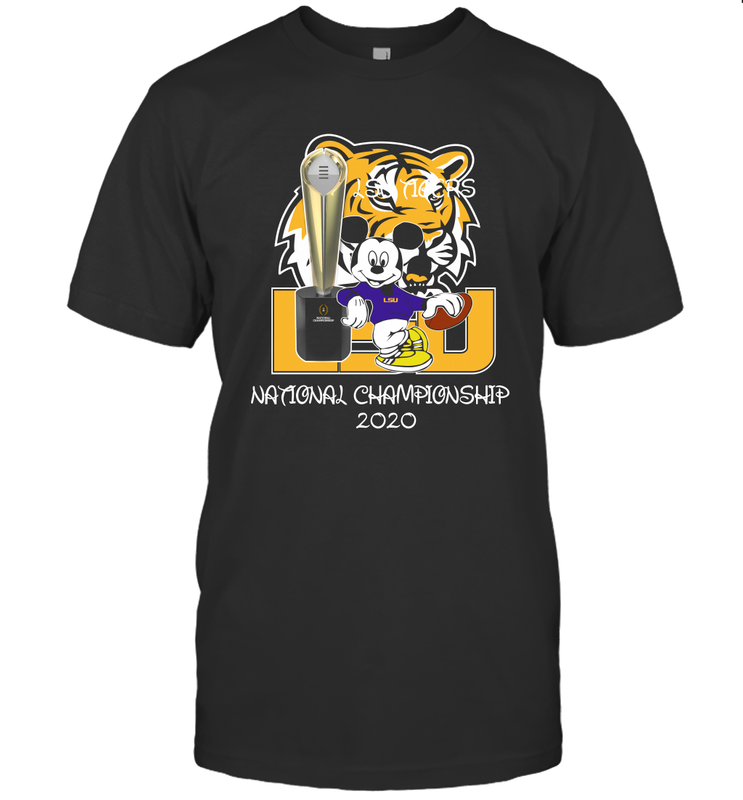 LSU Tigers Mickey Mouse National Championship 2020 Men's T-Shirt - kambletee