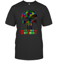 Skull it is ok to be different Men's T-Shirt - kambletee