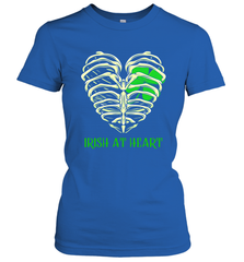 Irish at heart St Patricks Day Women's T-Shirt - kambletee