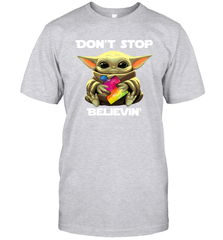 Baby Yoda Autism Awareness dont stop believin Men's T-Shirt - kambletee