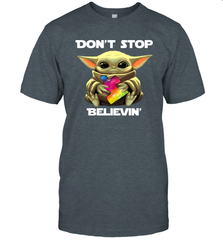 Baby Yoda Autism Awareness dont stop believin Men's T-Shirt - kambletee