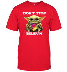 Baby Yoda Autism Awareness dont stop believin Men's T-Shirt - kambletee