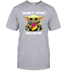 Baby Yoda Autism Awareness dont stop believin Men's T-Shirt - kambletee