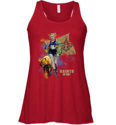 Harley Quinn New Orleans Saints Of Prey Racerback Tank - kambletee