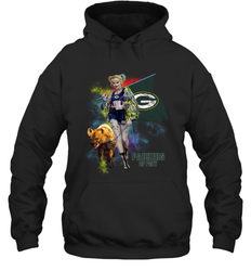 Harley Quinn Green Bay Packers Of Prey Hoodie - kambletee
