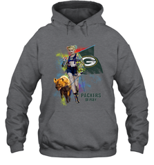 Harley Quinn Green Bay Packers Of Prey Hoodie - kambletee