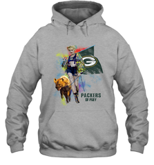 Harley Quinn Green Bay Packers Of Prey Hoodie - kambletee