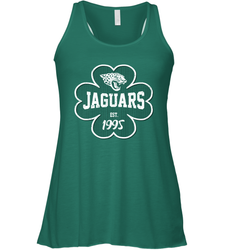 Patrick's Day Shamrock For Jacksonville Jaguars Fans Racerback Tank - kambletee