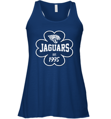 Patrick's Day Shamrock For Jacksonville Jaguars Fans Racerback Tank - kambletee
