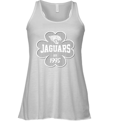 Patrick's Day Shamrock For Jacksonville Jaguars Fans Racerback Tank - kambletee