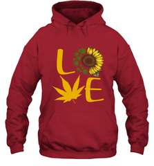 Love Sunflower and Weed Cannabis Hoodie - kambletee