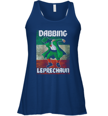 St Patricks Day Irish Dabbing Leprechaun Racerback Tank - kambletee