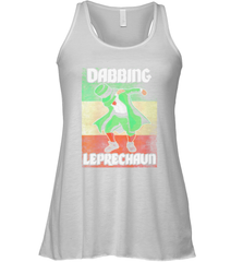 St Patricks Day Irish Dabbing Leprechaun Racerback Tank - kambletee