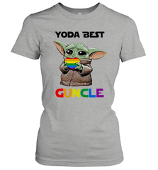 Star Wars Baby Yoda best Guncle LGBT Pride Women's T-Shirt - kambletee