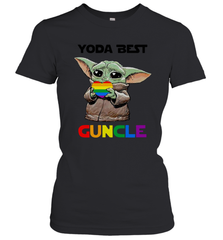 Star Wars Baby Yoda best Guncle LGBT Pride Women's T-Shirt - kambletee