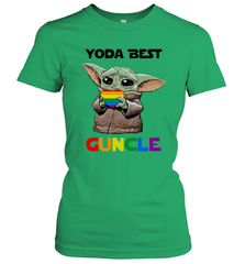Star Wars Baby Yoda best Guncle LGBT Pride Women's T-Shirt - kambletee