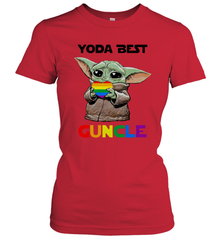 Star Wars Baby Yoda best Guncle LGBT Pride Women's T-Shirt - kambletee