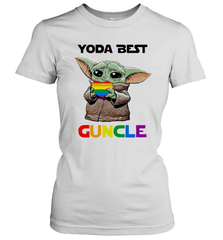 Star Wars Baby Yoda best Guncle LGBT Pride Women's T-Shirt - kambletee