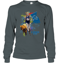 Harley Quinn Detroit Lions Of Prey Long Sleeve T-Shirt - kambletee