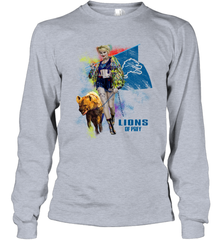 Harley Quinn Detroit Lions Of Prey Long Sleeve T-Shirt - kambletee