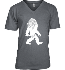 Native American Bigfot Men's V-Neck - kambletee
