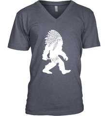 Native American Bigfot Men's V-Neck - kambletee