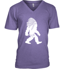 Native American Bigfot Men's V-Neck - kambletee