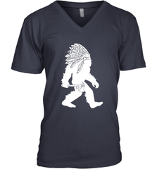 Native American Bigfot Men's V-Neck - kambletee
