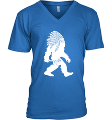 Native American Bigfot Men's V-Neck - kambletee