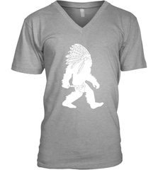 Native American Bigfot Men's V-Neck - kambletee