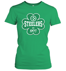 Patrick's Day Shamrock For Pittsburgh Steelers Fans Women's T-Shirt - kambletee